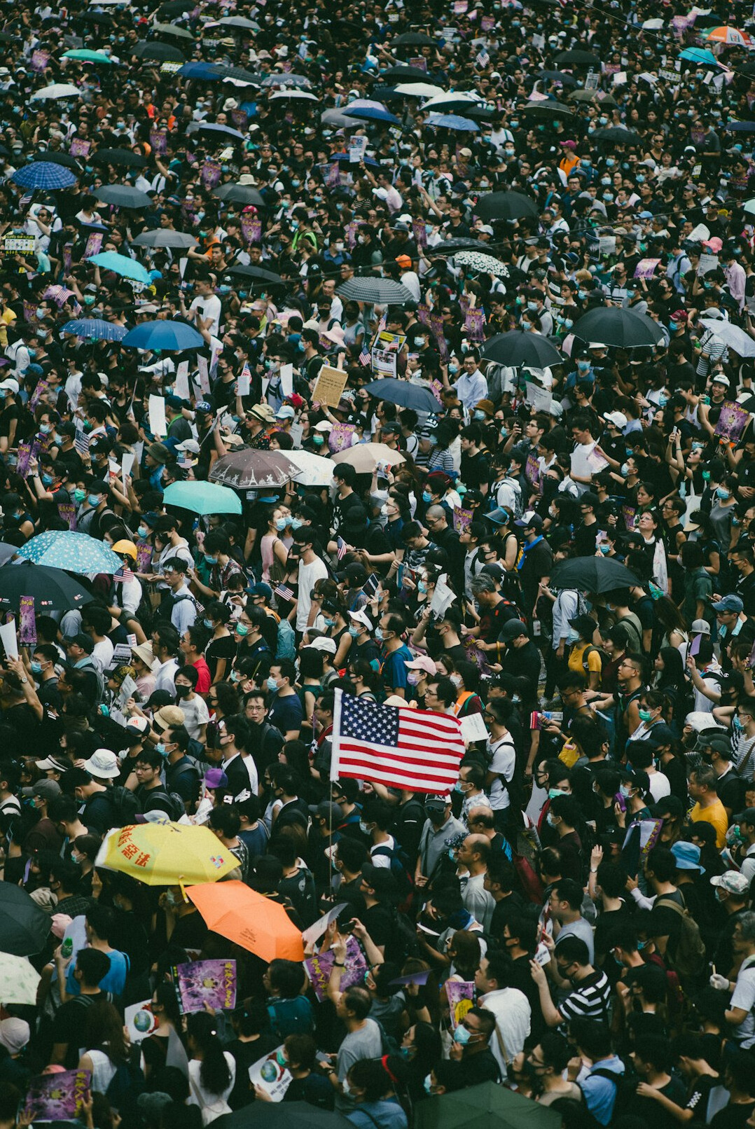 protest crowd marching